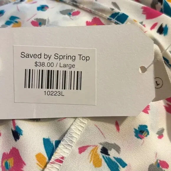 MTS Women's Saved by Spring Top-Size Large NWT - Picture 7 of 8